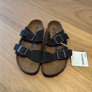 Grey Suede Birkenstocks